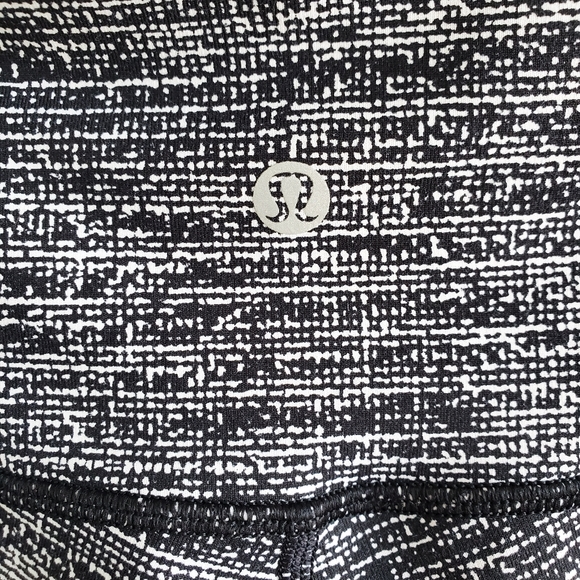 Lululemon Athletica Wunder Under High Rise Coco Pique Black Size 6 - Picture 8 of 12